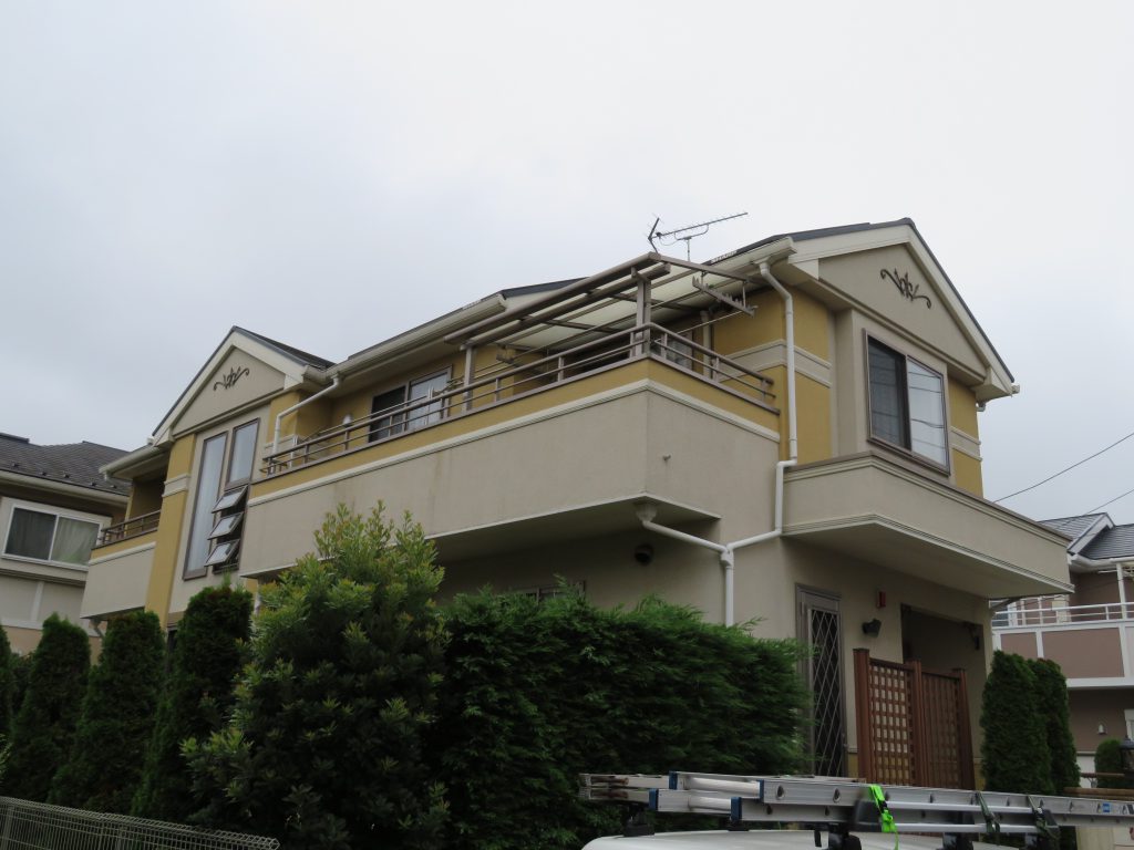 【横浜市】外壁、屋根塗装外壁：ダイヤモンンドコート<br>屋根：サーモアイSi before1